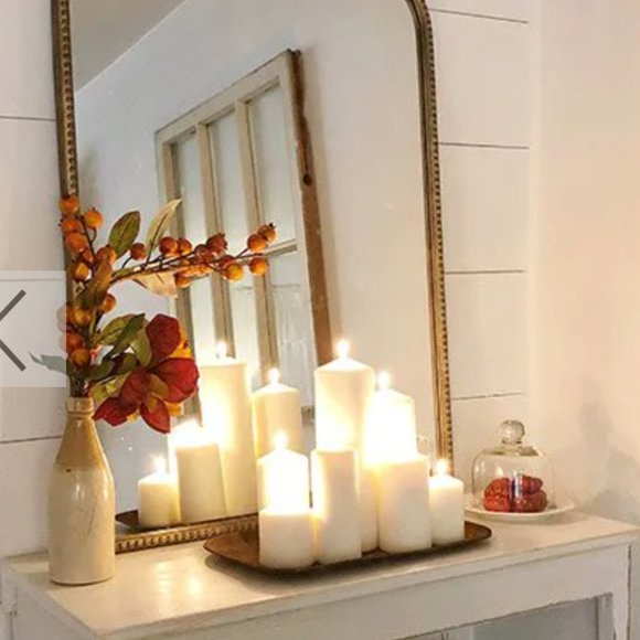 Antique Inspired Gleaming Metal Mirror - Picture 4 of 7